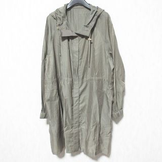 ジユウク(自由区)の美品 23SS 自由区 ジユウク 洗える シアーライトコート ロングパーカー CMWRSM0401 大きいサイズ 44 カーキ レディース 古着 中古 USED(その他)