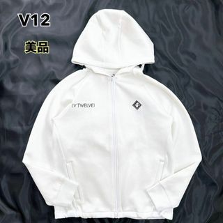 ヴィトゥエルヴ(V12)の2024年モデル V12 ヴィトゥエルヴ フルジップパーカー ゴルフウェア L(ウエア)