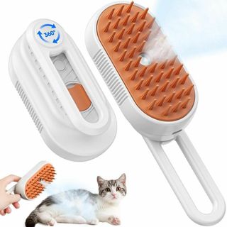 猫 ブラシ スチーム 猫用ブラシ 蒸し猫ブラシ 犬 ブラシ ペットブラシ(ノーカラージャケット)