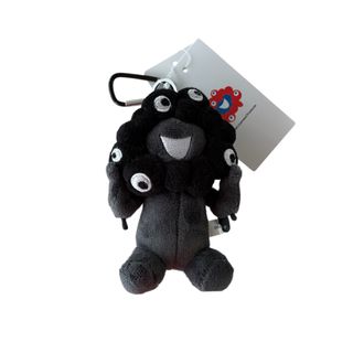 店舗完売◆黒ミャクミャク カラビナ付マスコット 座りver.◆大阪万博／黒ミャク(キャラクターグッズ)