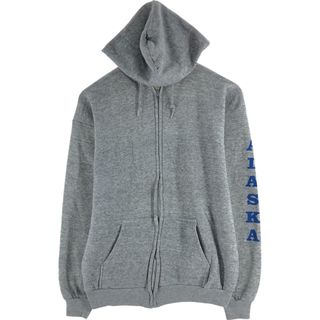 古着 80年代 タルテックス TULTEX バックプリント スウェットフルジップパーカー USA製 メンズL相当 ヴィンテージ /eaa545890(スウェット)