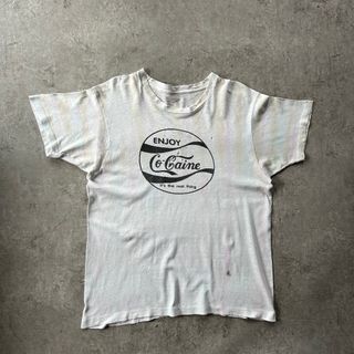 ヴィンテージ(VINTAGE)の70s80s コカコーラ パロディ企業tシャツ USA製 ホワイト XL相当(Tシャツ/カットソー(半袖/袖なし))