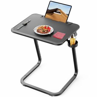 【色:ブラック】サイドテーブル SAIJI ノートPCパソコンテーブル 安定性優(その他)