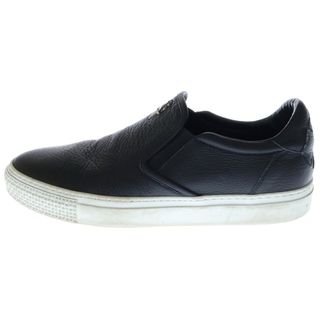 クロムハーツ(Chrome Hearts)のCHROME HEARTS クロムハーツ SLIP ON スリッポン CHプラス レザーパッチ ダガー ローカットスニーカー ブラック/ホワイト(スニーカー)