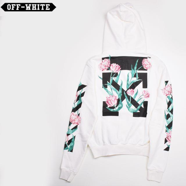 off-white レディースパーカー　woman 花