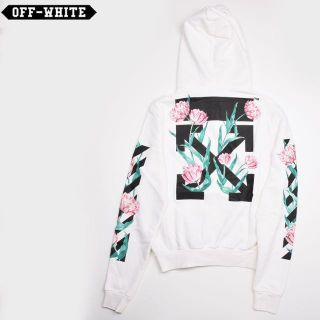 オフホワイト(OFF-WHITE)のOFF-WHITE  オフホワイト フラワーパーカーS(パーカー)