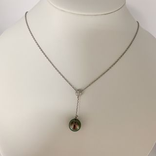 タサキ(TASAKI)の【中古】TASAKI 田崎タサキ ブラックパール 約9.5mm ダイヤ ネックレス PT900 PT850 黒蝶真珠(ネックレス)