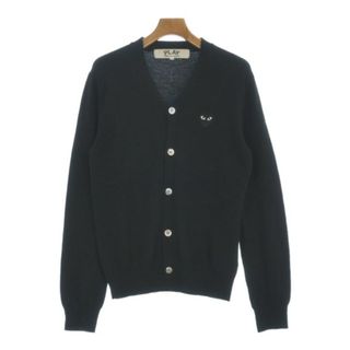 PLAY COMME des GARCONS カーディガン S 黒 【古着】【中古】【送料無料】(カーディガン)