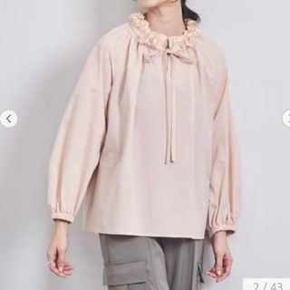 ユナイテッドアローズ(UNITED ARROWS)のユナイテッドアローズ オーガンジー フリル リボン ブラウス(シャツ/ブラウス(長袖/七分))