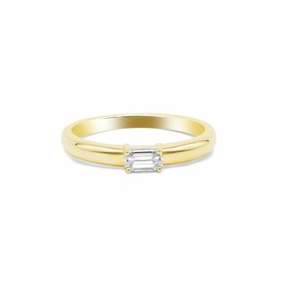 エメラルドカットリング R0420-1（4週間発送）(リング(指輪))