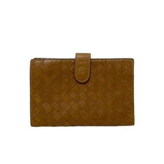 ボッテガヴェネタ(BOTTEGA VENETA)のBOTTEGA VENETA(ボッテガヴェネタ) 2つ折り財布 イントレチャート ブラウン レザー(財布)