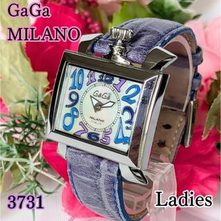 ガガミラノ(GaGa MILANO)の良品＆希少 ガガミラノ レディース腕時計ナポレオーネ 3731 シェル＆パープル(腕時計)