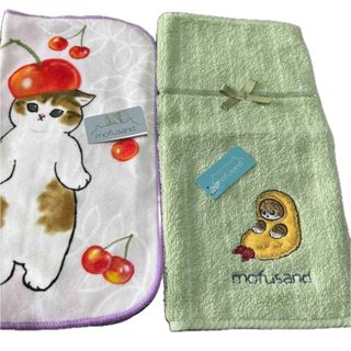 モフサンド(mofusand)のモフサンドタオルハンカチ２枚(ハンカチ)