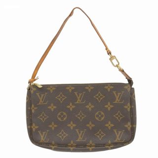 ルイヴィトン(LOUIS VUITTON)の【5fc4603】ルイヴィトン ポーチ モノグラム ポシェットアクセソワール M51980 ブラウン【中古】レディース(ポーチ)