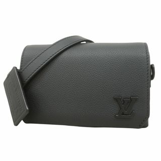 ルイヴィトン(LOUIS VUITTON)の【5fd4854】ルイヴィトン ショルダーバッグ アエログラム ファストラインウェアラブルウォレット M82085 ノワール【中古】メンズ(ショルダーバッグ)