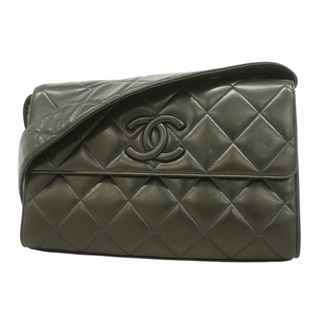 シャネル(CHANEL)の【5fd4856】シャネル ショルダーバッグ マトラッセ ラムスキン ブラック ゴールド金具【中古】レディース(ショルダーバッグ)