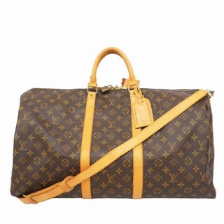 ルイヴィトン(LOUIS VUITTON)の【5fd4903】ルイヴィトン ボストンバッグ モノグラム キーポルバンドリエール55 M41414 ブラウン【中古】メンズ レディース ユニセックス(ボストンバッグ)