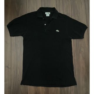 ラコステ(LACOSTE)のラコステ フレンチラコ ポロシャツ ブラック 90's ヴィンテージ サイズ3(ポロシャツ)