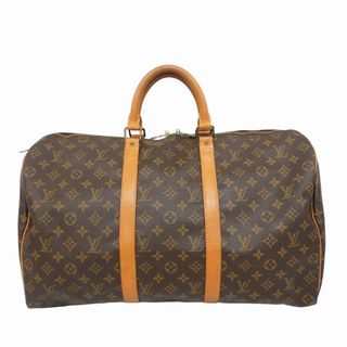 ルイヴィトン(LOUIS VUITTON)の【5fd4931】ルイヴィトン ボストンバッグ モノグラム キーポル50 M41426 ブラウン【中古】メンズ レディース ユニセックス(ボストンバッグ)