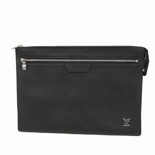 ルイヴィトン(LOUIS VUITTON)の【5fd4936】ルイヴィトン クラッチバッグ タイガ ポシェット24H M30965 ノワール【中古】メンズ(セカンドバッグ/クラッチバッグ)