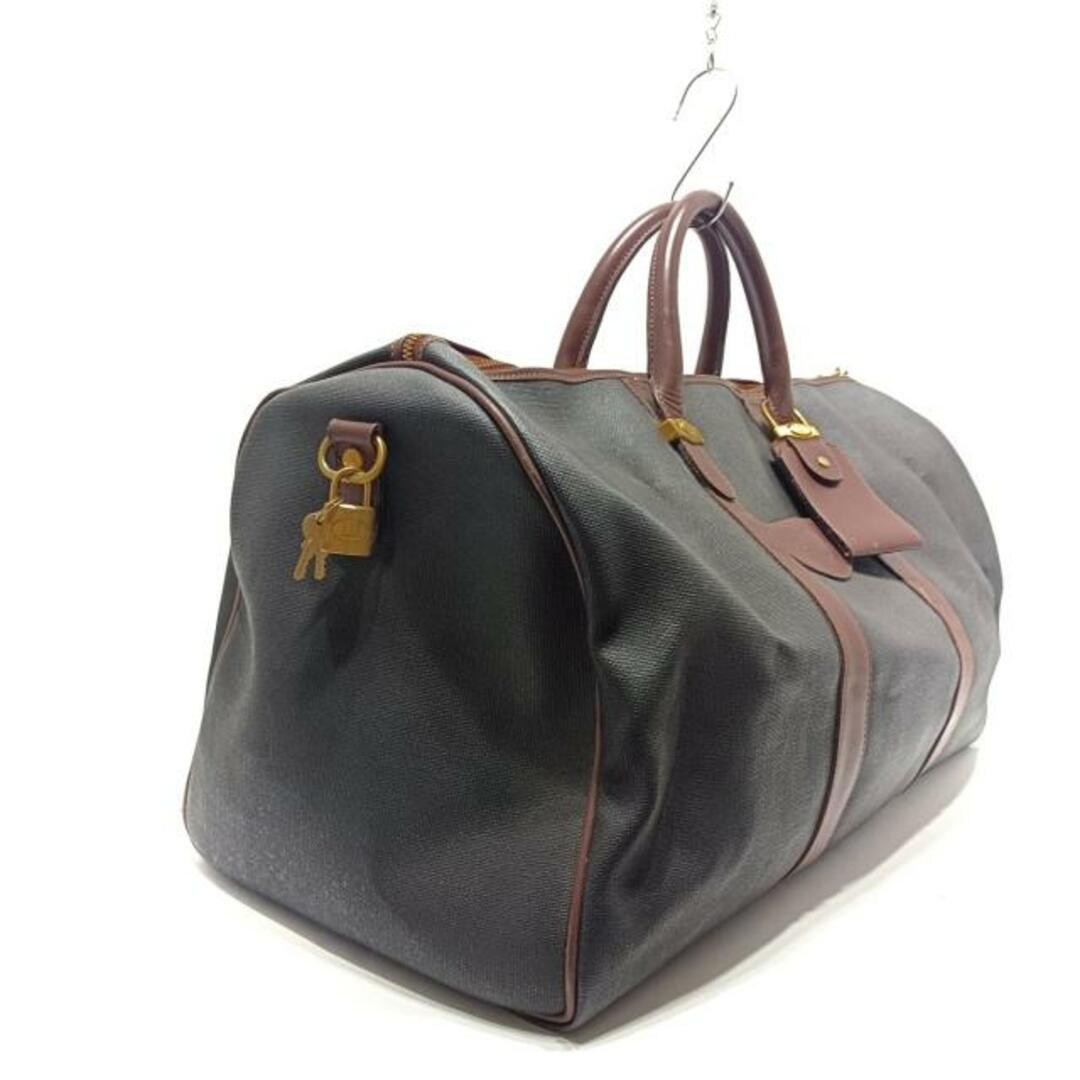 dunhill　ダンヒル　トラベルバッグ　ボストンバッグ　ダークグレー×ブラウン dunhill ダンヒル ボストンバッグ 2WAY ディーエイト 旅行バッグ
