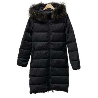 デュベティカ(DUVETICA)のDUVETICA(デュベティカ) ダウンコート サイズ38 S レディース ALIA-wool 黒×ダークブラウン 長袖/ファー/ジップアップ/冬(ダウンコート)
