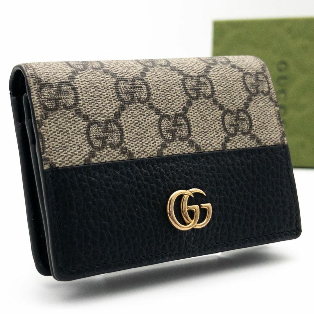 割引クーポン GUCCI - レザー GGスプリーム 二つ折り財布 【超極美品】GUCCI 小物
