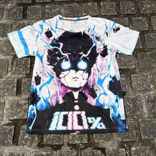 コスパ(COSPA)の一点物　モブサイコ100 オーバープリント　Tシャツ(Tシャツ/カットソー(半袖/袖なし))
