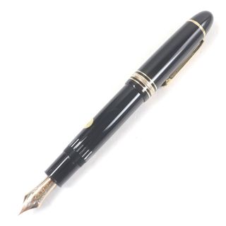 モンブラン(MONTBLANC)の極美品□MONTBLANC モンブラン マイスターシュテュック No.149 14C EFニブ キャップ式 万年筆 ブラック ゴールド ケース付き ドイツ製 メンズ(ペン/マーカー)
