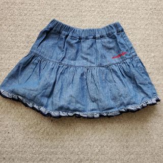 ムージョンジョン(mou jon jon)のムージョンジョン moujonjon  デニム フリルスカート 95cm (スカート)