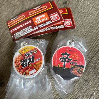 ノンシン(農心)の農心 Wチャームコレクション　辛ラーメン　バケツカップ　キムチサバル麺　ガチャ(その他)