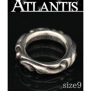 クロムハーツ(Chrome Hearts)のCHROME HEARTS 銀座店 クロムハーツ スクロールバンド リング 指輪 メンズ シルバー SV925 約9号 99396(リング(指輪))