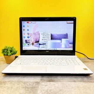 エヌイーシー(NEC)の新品SSD512GBでサクサク快適✨人気の白❣Win11 ブルーレイ カメラ付き(ノートPC)
