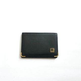 ダンヒル(Dunhill)の✈ dunhill　ダンヒル　本革 レザー　名刺入れ　カードケース　ブラック　黒(名刺入れ/定期入れ)