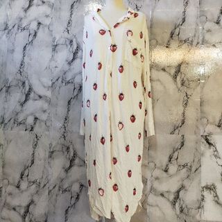 ジェラートピケ(gelato pique)のSF220T/ジェラートピケ/ロングシャツワンピース/フリーサイズ/レディース(ルームウェア)