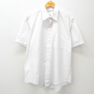 XL★古着 バンヒューセン 半袖 シャツ メンズ 90年代 90s 白 ホワイト 25jun26 中古 トップス(シャツ)