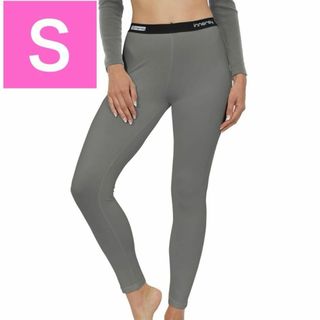 レギンス インナー ボトム レディース 防寒着 肌着 吸湿裏起毛 S グレー(ノーカラージャケット)