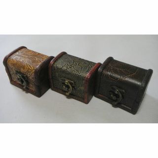 新品 ミニ宝箱発見！ アンテーク 宝箱 調 小物 収納 ケース 3種セット 【マ(その他)