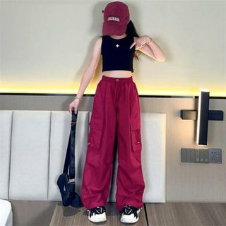【並行輸入】ロングパンツ キッズ カーゴパンツ ゆったり(パンツ/スパッツ)