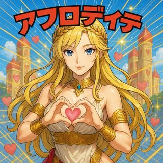 自作シール１枚★ギリシア神話「アフロディテ」(印刷物)