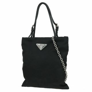 プラダ(PRADA)のプラダ 2WAYバッグ テスート ナイロン レザー ブラック トライアングルロゴ 三角ロゴ プラダ ハンドバッグ PRADA 超美品 6349(ハンドバッグ)