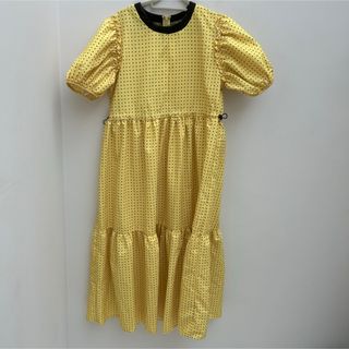 【完売品】N.s ウエストドロストドットワンピース(ロングワンピース/マキシワンピース)