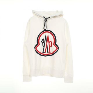 モンクレール(MONCLER)のモンクレール MONCLER パーカー 衣料品 トップス コットン メンズ ホワイト系 8G74610 【中古】(パーカー)