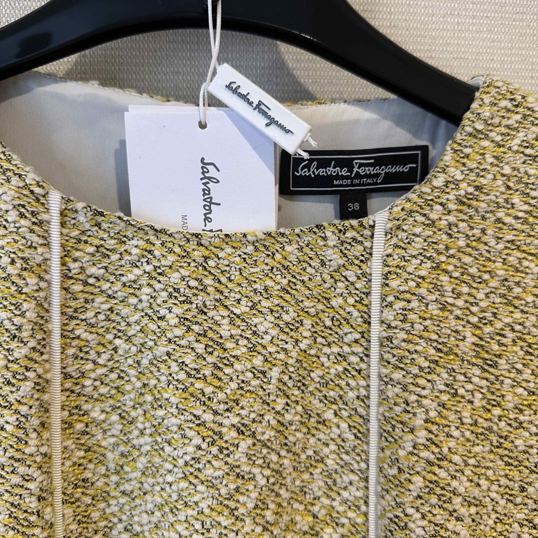 Salvatore Ferragamo - 美品🩷フェラガモ イエローワンピースの
