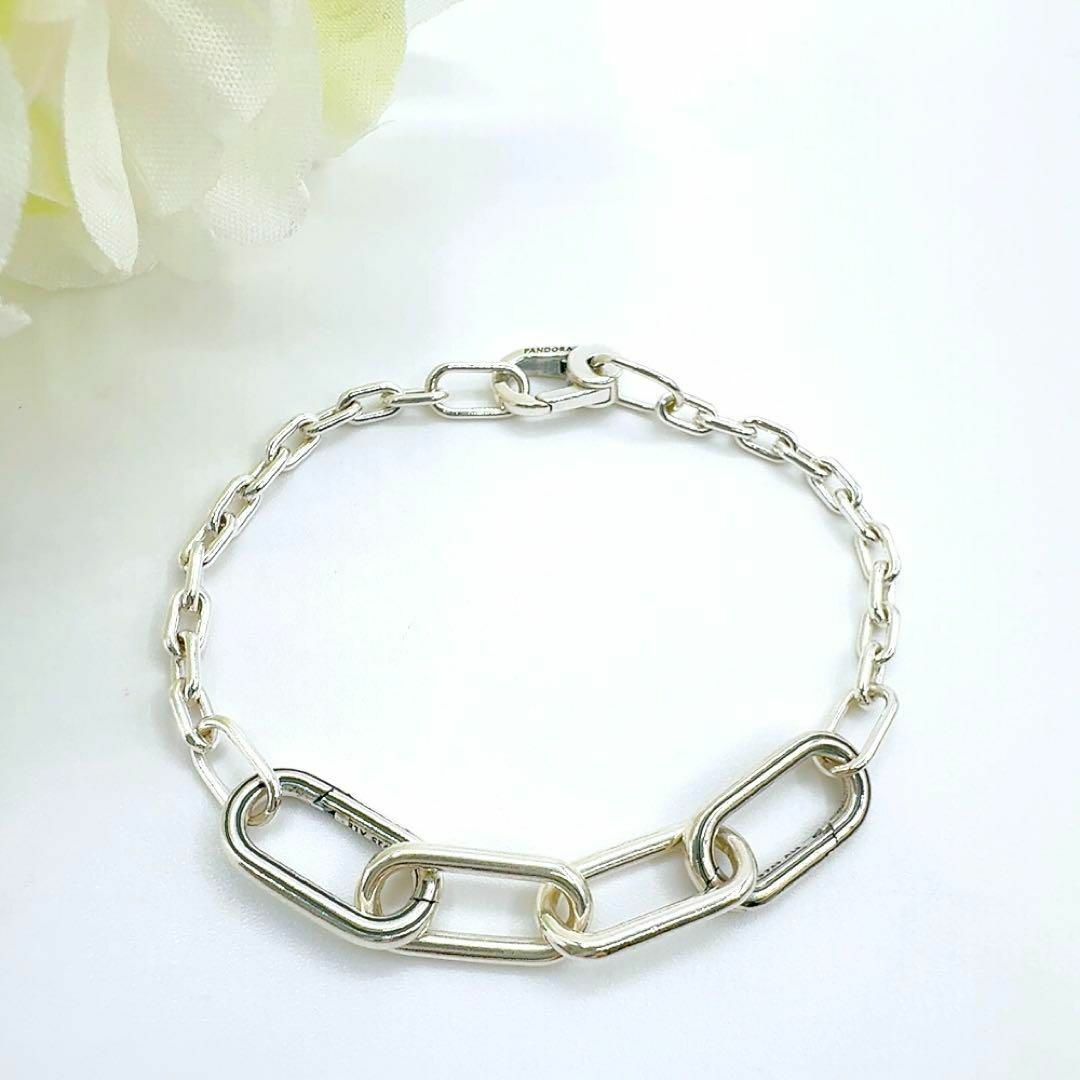 パンドラ ME リンク チェーン ブレスレット バングル シルバー SV 925 PANDORA - パンドラ ME リンク チェーン ブレスレット バングル