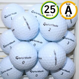 Aランク 25個 テーラーメイド  ディスタンス プラス ソフト ホワイト 良品 TAYLORMADE ロストボール 送料無料(その他)