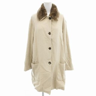 ロロピアーナ(Loro Piana)のロロピアーナ カシミヤ コート ステンカラー ミンクファー 毛皮 42 ベージュ(その他)