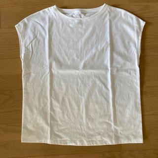 ムジルシリョウヒン(MUJI (無印良品))のレディース　半袖Tシャツ　白　無地　美品(Tシャツ(半袖/袖なし))