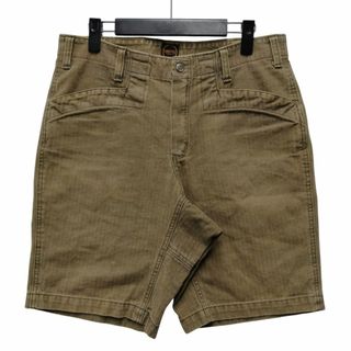 テンダーロイン(TENDERLOIN)のTENDERLOIN テンダーロイン SHORTS HB ヘリンボーン ショーツ ショートパンツ コットン オリーブ サイズ S 正規品 / 51244(ショートパンツ)