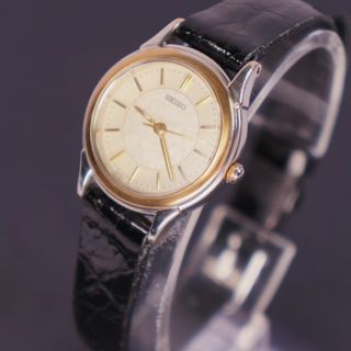 セイコー(SEIKO)の稼働品】SEIKO レディース腕時計 　新品ベルト　電池交換済 (腕時計)